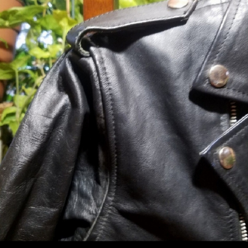 Pro Rider Black Leather Jacket Size Large - Picture 7 of 8